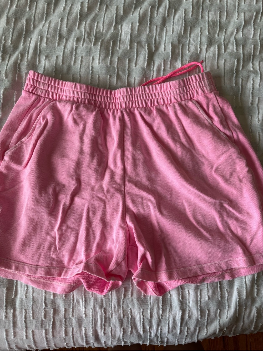 Old Navy Pink Elastic-Waist Athletic Shorts